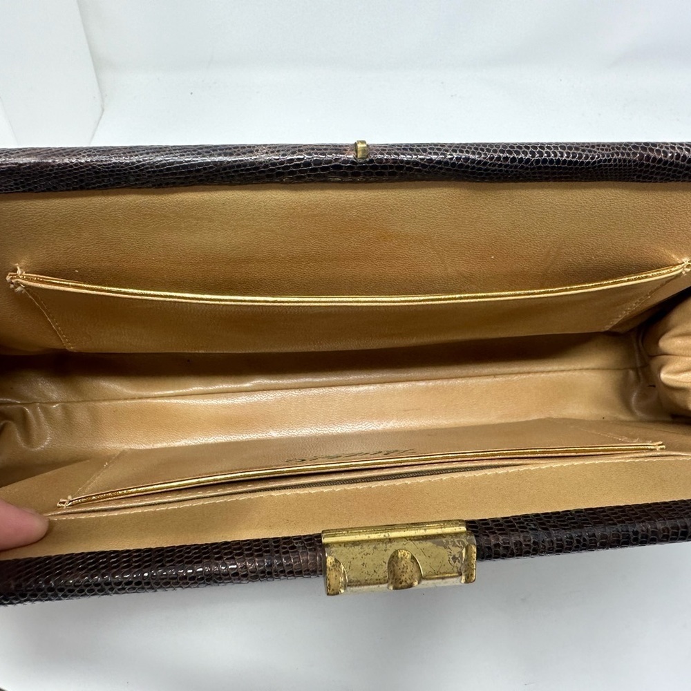 Rare Authentic Designer Palizzio Very New York rectangle clutch handbag